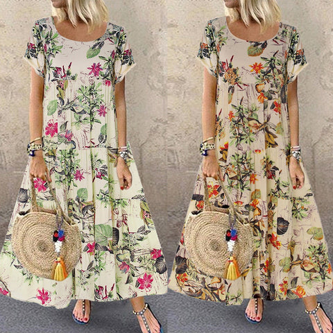 Women Fashion O-neck Solid Bow Elegant Straight Dress Spring Loose Mini Dresses 3/4 Sleeve Bow comfortable Plus Size