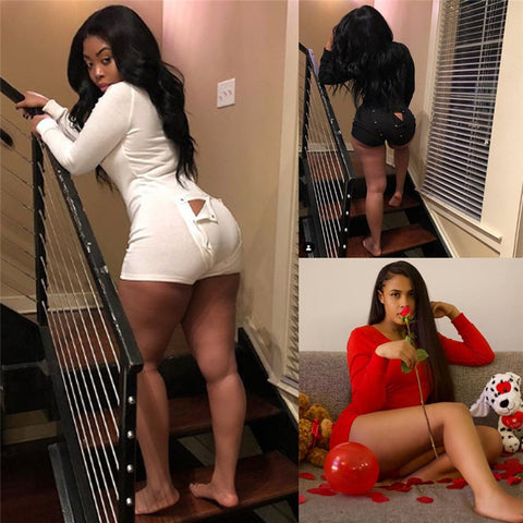 Wholesale Retail Summer Women V-Neck Rompers Sexy Club Solid  Elegant Bodycon Jumpsuit Playsuit Romper