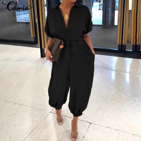Wholesale Retail Summer Women V-Neck Rompers Sexy Club Solid  Elegant Bodycon Jumpsuit Playsuit Romper
