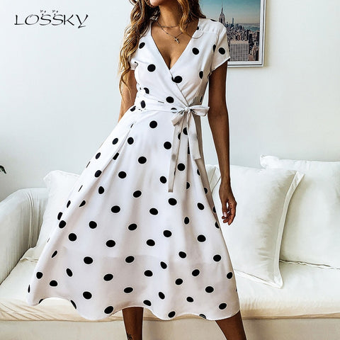 Women Fashion O-neck Solid Bow Elegant Straight Dress Spring Loose Mini Dresses 3/4 Sleeve Bow comfortable Plus Size